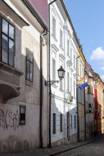 Meštiansky dom. Pôvodne 13,-14. storočie. Prepoštská ulica. Zdroj info - PÚ SR