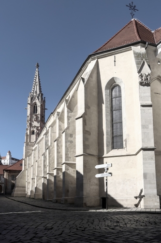 Klariský kostol. 13. storočie. Klariská ulica. Zdroj info - PÚ SR