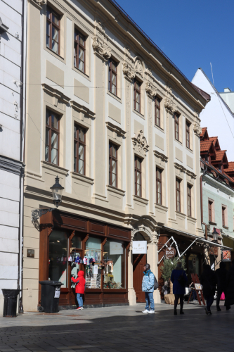 Jeszenákov palác. 18. storočie. Michalská ulica. Zdroj info - PÚ SR