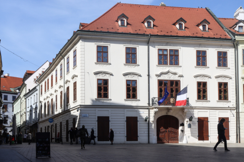 Kutscherfeldov palác. Pôvodne 13.-15. storočie. Hlavné námestie. Zdroj info - PÚ SR