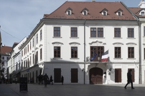 Kutscherfeldov palác. Pôvodne 13.-15. storočie. Hlavné námestie. Zdroj info - PÚ SR