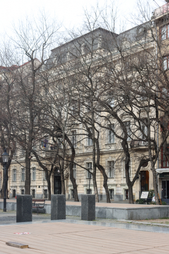 Pálffyho palác. 19. storočie. Hviezdoslavovo námestie. Zdroj info - PÚ SR