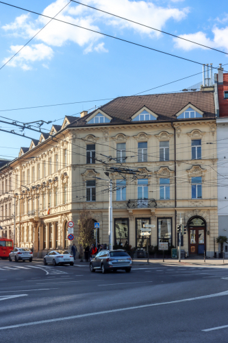 Dom grófky Irmy Erdődyovej (Štefánka). 19. storočie. Palisády. Zdroj info - PÚ SR