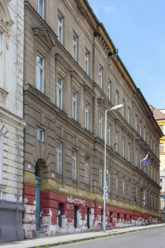 Budova archívu. 19. storočie. Križkova ulica. Zdroj info - PÚ SR