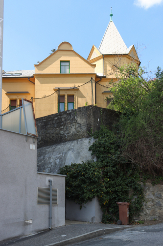 Vila. Po roku 1910. Novosvetská ulica. Zdroj info - PÚ SR