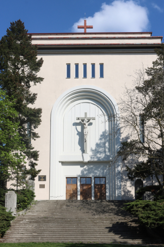 Kostol Panny Márie Snežnej. 1943 - 1948. Na kalvárii. Zdroj info - mestský zoznam pamätihodností