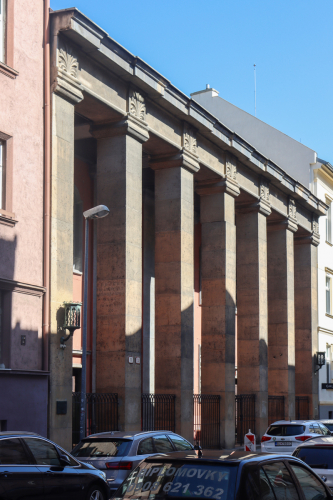Neologická synagóga. Prvá republika. Heydukova ulica. Zdroj info - PÚ SR